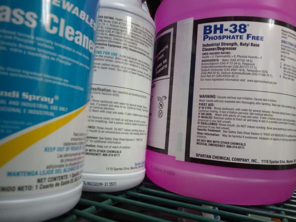 ¿Qué tan seguros son los “productos químicos” de limpieza? Mitos y realidades