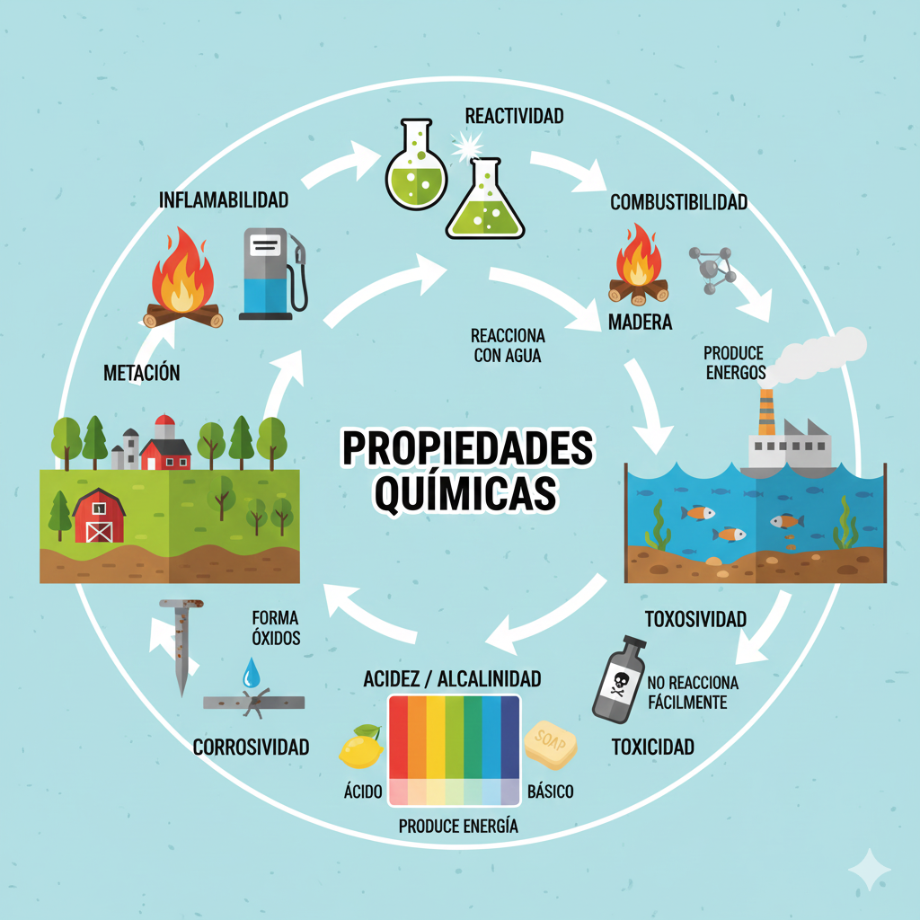 ¿Qué son las propiedades químicas?