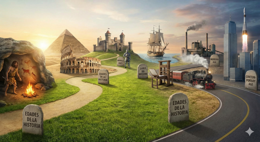 Edades de la historia: Cronología, etapas y hechos clave